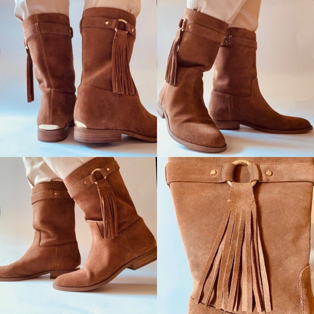 Michael Kors Suede Boots with Tassel  Size 9.5